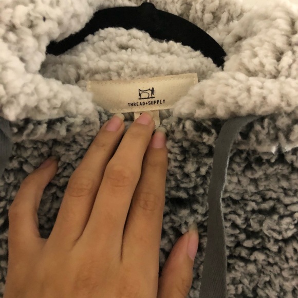 Thread & Supply Sherpa zipper hoodie - Picture 4 of 6